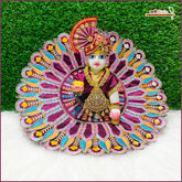 Blended Thread Sitara Work Wine Laddu Gopal Poshak